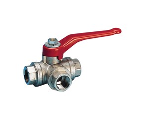 Beslag - Pettinaroli Three way fullway ball valve 82% flow "t" port ball 3/4 - 240NT-006