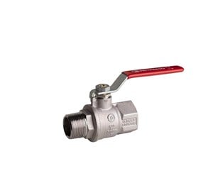 Beslag - Pettinaroli F x m heavyduty fullway ball valve red steel lever tea tre - 51EUR/1-004