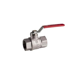 Beslag - Pettinaroli F x f heavyduty fullway ball valve red steel lever tea tre - 51EUR-012