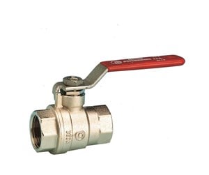 Beslag - Pettinaroli F x f "new compact" fullway ball valve red steel lever 2 - 51CE-012