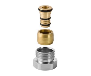 Alu pex-systemer - Geberit mepla union connector with male thread: d=16mm g=1/ - 641.513.00.1