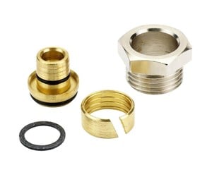 Radiatorer og ventiler - Danfoss Compression fitting 1/2" x 16 mm alupex - 013G4176