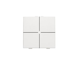 Intelligente bygnings installasjoner - Niko-Servodan 4-fold push button for niko home control white - 101-51004