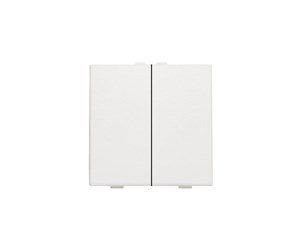 Intelligente bygnings installasjoner - Niko-Servodan Double push button for niko home control white - 101-51002