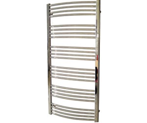 Håndkleradiatorer og tilbehør - Kriss round heated towel rail 1320 x 600 chrome - R13260C