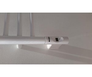 Håndkleradiatorer og tilbehør - Kriss Nuvo 2 600watt cylindrical profile white - NT600RH