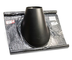 Kjeler og skorsteiner - Metalbestos flashing ø230/130 46-63° flex black - 317637236