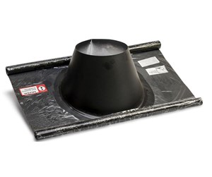 Kjeler og skorsteiner - Metalbestos flashing ø230/130 5-32° flex black - 317635236