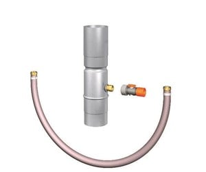 Tak & Fasade - Rheinzink water butt connector with 1/2 gardena-connector 87 - 1134697