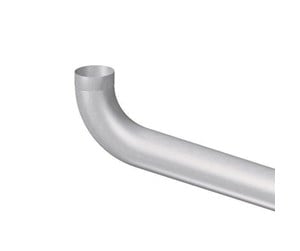 Tak & Fasade - Rheinzink extended pipe bend 72o 1m 76 mm - 1132863