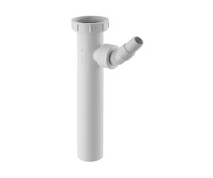 Dreneringsprodukter - Geberit straight connector with union nut with angled hose - 152242111