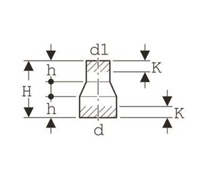 Dreneringsprodukter - Geberit Reducer pe-hd d110/56 concentric - 367.565.16.1