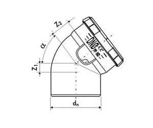 Dreneringsprodukter - Nicoll Bend 110 30° dblue - VKL-110-000-30D