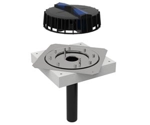 Dreneringsprodukter - Geberit Plu roof outlet daf d56 12l/s - 359.105.00.1