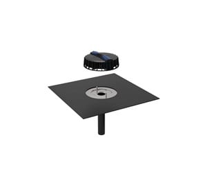 Dreneringsprodukter - Geberit pluvia roof outlet with bitumen - 359.115.00.1