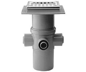 Dreneringsprodukter - Purus Drain bowl maxiflex 110 mm with stainless steel grate 4 inle - 153445-956