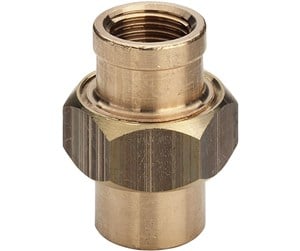 Gjengede beslag - Viega Union socket-socket 3/4" gunmetal - 446949