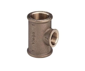 Gjengede beslag - Viega Tee 3/4" x 1/2" x 3/4" gunmetal - 264468