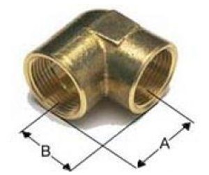 Gjengede beslag - Isiflo Elbow brass 90° crome for f 3/4 - 1982065-FKR