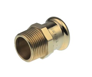 Trykkrør & Beslag - Vsh Fabrieken Xpress copper straight connector fm 28xr3/4 - 38111