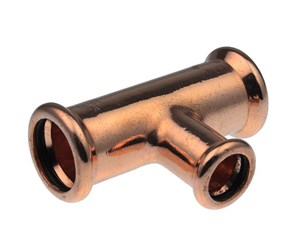 Trykkrør & Beslag - Vsh Fabrieken Xpress copper reduced t-piece fff 22x15x15 - 4801808