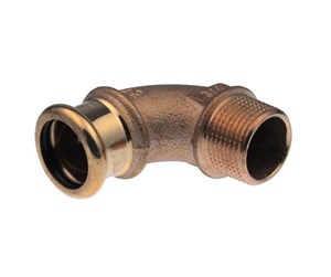 Trykkrør & Beslag - Vsh Fabrieken Xpress copper angle adapter 90 deg. fm 22xr3/4 - 38334