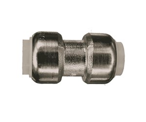 Kobberrør og beslag - Broen Straight coupling. push-fit x push-fit 10 mm - 45109