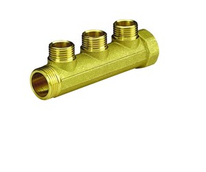 PEX-systemer - Pettinaroli Brass manifold 3/4x1/2 for water- and heatingsystems 3 outlets - BI-203