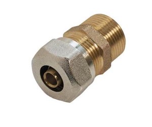 PEX-systemer - Roth connector 15 mm x 3/4" male red - 17046211.176