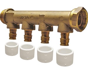 PEX-systemer - Uponor q&e manifold male thread swivel nkb dr 3/4mt/sn 3x15 c/c35mm - 1026027