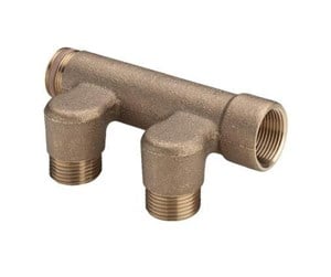 PEX-systemer - Viega Distributor pipe 3/4" - 3 gunmetal - 106027