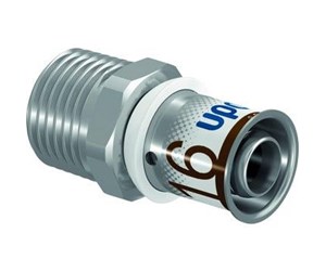 Alu pex-systemer - Uponor s-press plus adapter male thread 32 mm x 1 - 1070509