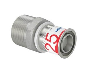 Alu pex-systemer - Uponor s-press plus adapter male thread 25 mm x 1 - 1070508