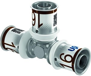 Alu pex-systemer - Uponor s-press plus pres tee 32 mm - 1070563