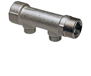 Alu pex-systemer - Uponor manifold male female thread s 1mt/ft 2x1/2mt - 1014107