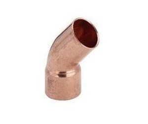 Kobberrør og beslag - Viega Bend 45° nipple/socket 22 mm copper - 100605