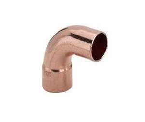 Kobberrør og beslag - Viega Bend 90° nipple/socket 28 mm copper - 100827