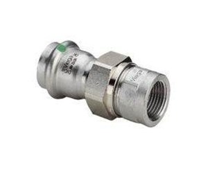 Trykkrør & Beslag - Viega Sanpress Inox transition fitting 22 x 3/4" Stainless steel/bright 437503 - 437503