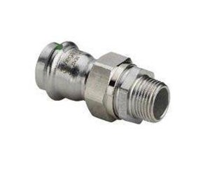 Trykkrør & Beslag - Viega Sanpress Inox transition fitting 22 x 3/4" Stainless steel/bright 438302 - 438302