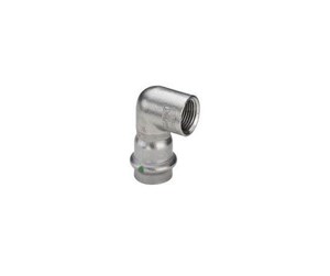 Trykkrør & Beslag - Viega Sanpress Inox transition angle 90° socket/socket 22 mm x 3/4" stainless steel - 437022