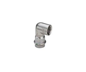 Trykkrør & Beslag - Viega sanpress inox adapter elbow 90° 18 x 1/2 - 436995