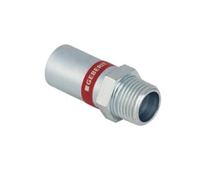 Trykkrør & Beslag - Geberit Adapter mt w/ plend cst d22-r1/2 zn-pl - 21935