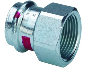 Trykkrør & Beslag - Viega Prestabo transition 35 x 1" socket/socket galvanized steel - 704766