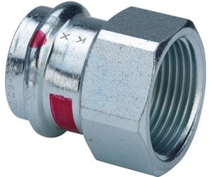 Trykkrør & Beslag - Viega Prestabo transition 18 x 3/4" socket/socket galvanized steel - 559106