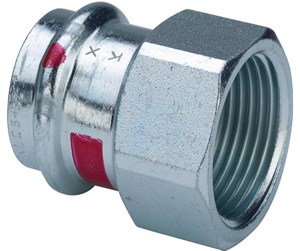 Trykkrør & Beslag - Viega Prestabo transition 18 x 1/2" socket/socket galvanized steel - 559090