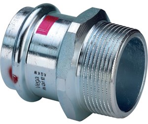 Trykkrør & Beslag - Viega Prestabo XL transition 76.1 x 2 1/2" sleeve/nipple galvanized steel - 629977