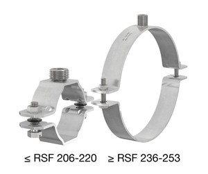 Røroppheng og koblinger - Flamco rsf clip g1/2-m10 x 106-114 - 54216