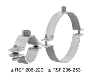 Røroppheng og koblinger - Flamco rsf clip g1/2-m10 x 45-49 - 54207