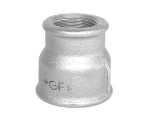 Gjengede beslag - Georg-Fischer Socket galvanized reducing 1 x 3/8 - 770240223