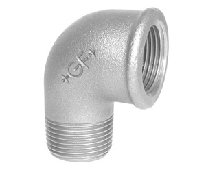 Gjengede beslag - Georg-Fischer Elbow 90° galvanized for m 1/2 x 3/8 - 770092216